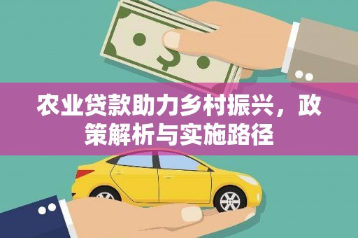 乡宁农业贷款助力乡村振兴，政策解析与实施路径