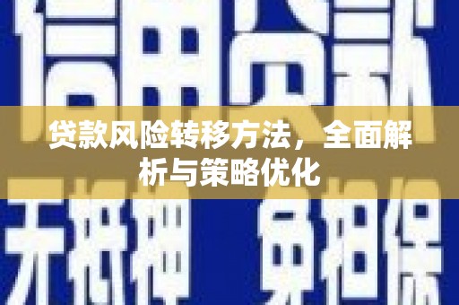 乡宁贷款风险转移方法，全面解析与策略优化