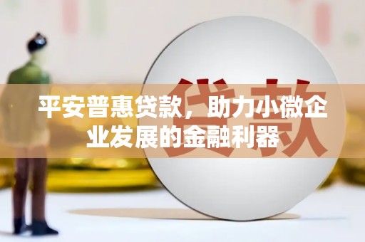 乡宁平安普惠贷款，助力小微企业发展的金融利器