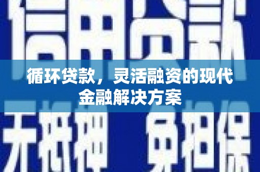 乡宁循环贷款，灵活融资的现代金融解决方案