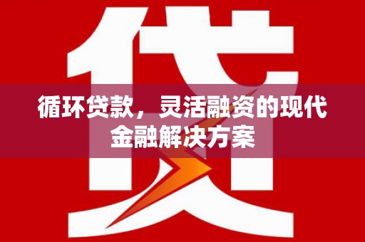 乡宁循环贷款，灵活融资的现代金融解决方案