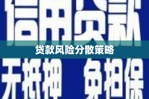 乡宁贷款风险分散策略