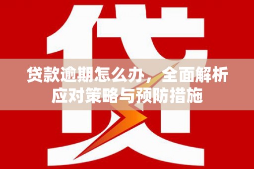 乡宁贷款逾期怎么办，全面解析应对策略与预防措施