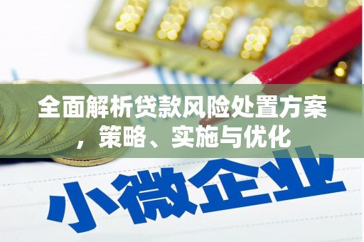 乡宁全面解析贷款风险处置方案，策略、实施与优化