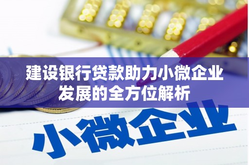 乡宁建设银行贷款助力小微企业发展的全方位解析