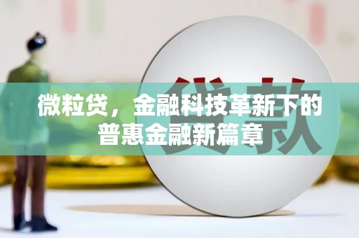 乡宁微粒贷，金融科技革新下的普惠金融新篇章
