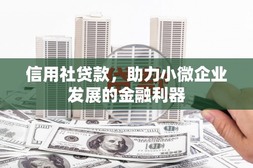 乡宁信用社贷款，助力小微企业发展的金融利器
