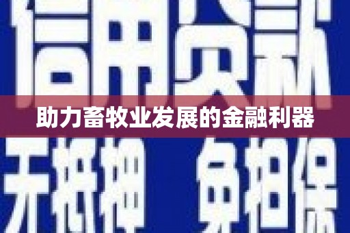 乡宁助力畜牧业发展的金融利器